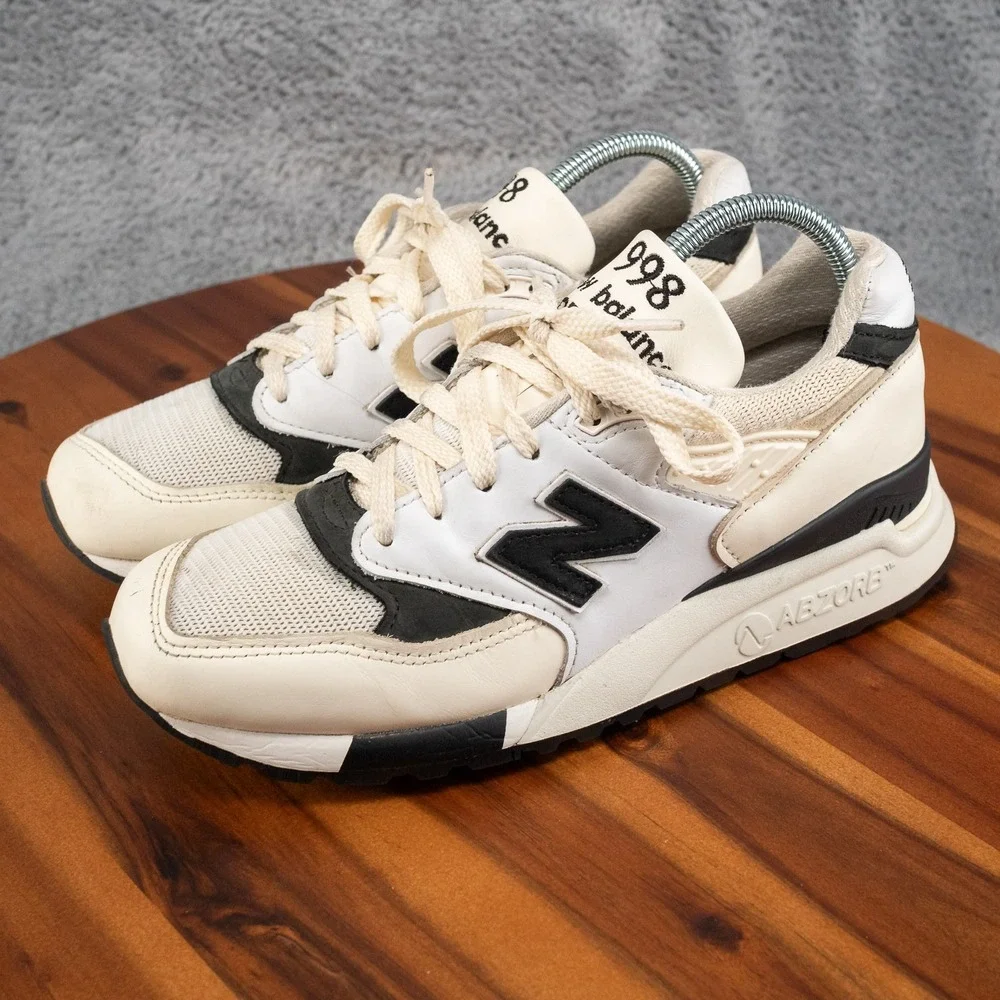 New Balance 998 Made in USA x Teddy Santis Men Size 6.5 White Black U998TI